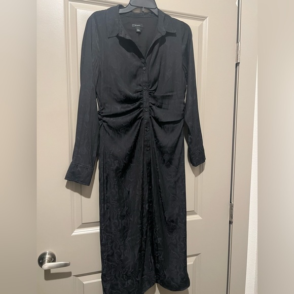 Halogen Marbleized Long Sleeve Shirt Dress - Picture 2 of 8